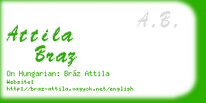 attila braz business card